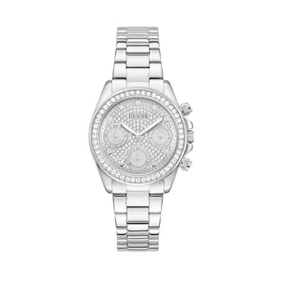 GUESS Reloj de Pulsera Victoria para Mujer, Plata GUESS Reloj de Pulsera Victoria para Mujer, Plata