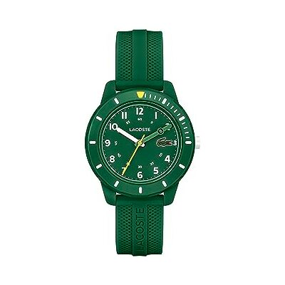 Lacoste Reloj Analógico de Cuarzo para Niños Colección Mini Tennis con Correa de Silicona Verde Lacoste Reloj Analógico de Cuarzo para Niños Colección Mini Tennis con Correa de Silicona Verde