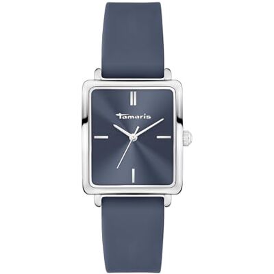 Tamaris Reloj de Mujer – Redondo – Plata – 30 mm – Elegante Reloj de Mujer de Metal con Movimiento de Cuarzo en la Banda de Silicona – Reloj analógico – Resistente a los arañazos 3 ATM Tamaris Reloj de Mujer – Redondo – Plata – 30 mm – Elegante Reloj de Mujer de Metal con Movimiento de Cuarzo en la Banda de Silicona – Reloj analógico – Resistente a los arañazos 3 ATM
