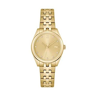 Lacoste Reloj Analógico de Cuarzo para Mujer Colección TUILERIE con Correa de Acero Inoxidable de Color Dorado Lacoste Reloj Analógico de Cuarzo para Mujer Colección TUILERIE con Correa de Acero Inoxidable de Color Dorado