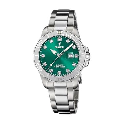 Festina Reloj Mujer Analógico de Acero Inoxidable 316l Plateado Movimiento de Cuarzo Cristal Mineral de Alta Resistencia Resistente al Agua 10 ATM Calendario F20503/7 Boyfriend Collection Festina Reloj Mujer Analógico de Acero Inoxidable 316l Plateado Movimiento de Cuarzo Cristal Mineral de Alta Resistencia Resistente al Agua 10 ATM Calendario F20503/7 Boyfriend Collection