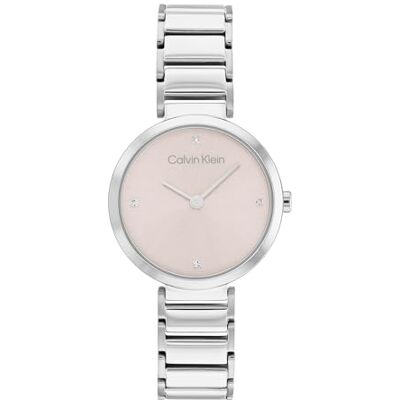 Calvin Reloj Analógico de Cuarzo para Mujer Colección Minimalistic T Bar con Correa de Acero Inoxidable Calvin Reloj Analógico de Cuarzo para Mujer Colección Minimalistic T Bar con Correa de Acero Inoxidable