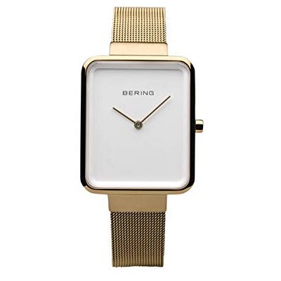 BERING 14528 Reloj de Cuarzo para Mujer con Caja de Acero Inoxidable de 28 mm y Esfera, Correa milanesa, Cristal de Zafiro y Resistencia al Agua de 3 ATM BERING 14528 Reloj de Cuarzo para Mujer con Caja de Acero Inoxidable de 28 mm y Esfera, Correa milanesa, Cristal de Zafiro y Resistencia al Agua de 3 ATM