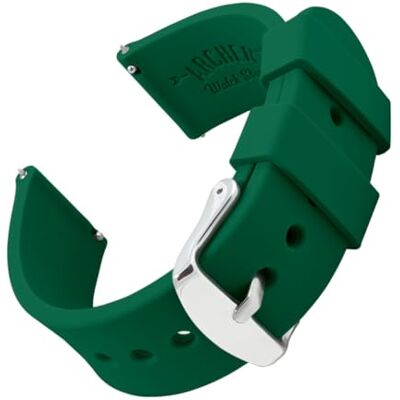 Archer Watch Straps Correas de Reloj de Silicona Suave de Liberación Rápida Archer Watch Straps Correas de Reloj de Silicona Suave de Liberación Rápida
