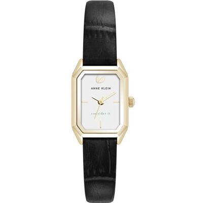 Anne Klein Reloj con Correa de Cuero sostenible para Mujer, AK/5148 Anne Klein Reloj con Correa de Cuero sostenible para Mujer, AK/5148