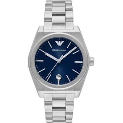 Giorgio Armani Watch For Men, Quartz Three Hand Movement and 41mm Case Size with Stainless Steel Strap Giorgio Armani Watch For Men, Quartz Three Hand Movement and 41mm Case Size with Stainless Steel Strap