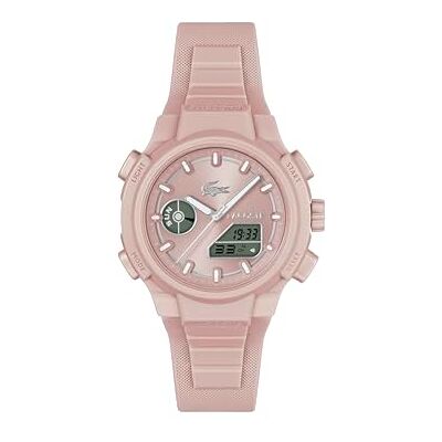 Lacoste Reloj de Cuarzo Multifuncional Analógico-Digital para Mujer Colección LC33 con Correa de Silicona Rosa Claro Lacoste Reloj de Cuarzo Multifuncional Analógico-Digital para Mujer Colección LC33 con Correa de Silicona Rosa Claro
