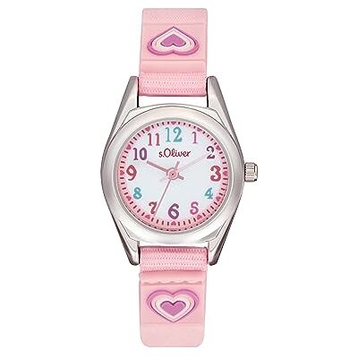 s.Oliver Reloj de Pulsera para niñas Reloj de Cuarzo analógico, con Correa de Nylon, Plata, 3 Bar Resistente al Agua, Viene en Caja de Regalo, s.Oliver Reloj de Pulsera para niñas Reloj de Cuarzo analógico, con Correa de Nylon, Plata, 3 Bar Resistente al Agua, Viene en Caja de Regalo,