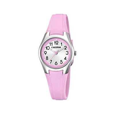CALYPSO Reloj Modelo de la colección Sweet Time, Caja de 26 mm Blanco con Correa de plástico Rosa para señora CALYPSO Reloj Modelo de la colección Sweet Time, Caja de 26 mm Blanco con Correa de plástico Rosa para señora