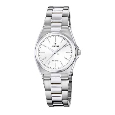 Festina Reloj Mujer Analógico de Acero Inoxidable 316l Plateado Movimiento de Cuarzo, Cristal Mineral de Alta Resistencia, Resistente al Agua 5 ATM Festina Reloj Mujer Analógico de Acero Inoxidable 316l Plateado Movimiento de Cuarzo, Cristal Mineral de Alta Resistencia, Resistente al Agua 5 ATM