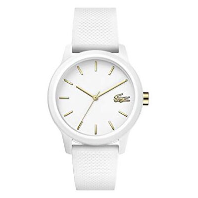 Lacoste Reloj Analógico de Cuarzo para Mujer Colección .12.12 Ladies con Correa de Silicona Blanca Lacoste Reloj Analógico de Cuarzo para Mujer Colección .12.12 Ladies con Correa de Silicona Blanca