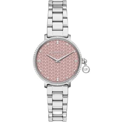 Michael Kors Pyper Mujer Reloj de 32MM de Acero Inoxidable en Tono Plateado, Michael Kors Pyper Mujer Reloj de 32MM de Acero Inoxidable en Tono Plateado,