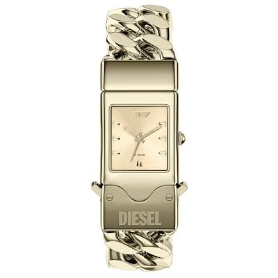 Diesel Closer Hombre Reloj de 22MM de Acero Inoxidable Tono Dorado, Diesel Closer Hombre Reloj de 22MM de Acero Inoxidable Tono Dorado,