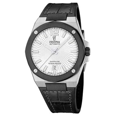 Festina Reloj automático Swiss Made para Hombre con Correa de Piel Festina Reloj automático Swiss Made para Hombre con Correa de Piel