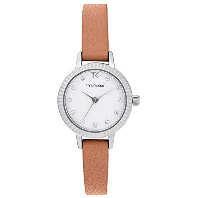 Kiss Reloj Analógico para Mujer de Cuarzo con Correa en Cuero Kiss Reloj Analógico para Mujer de Cuarzo con Correa en Cuero