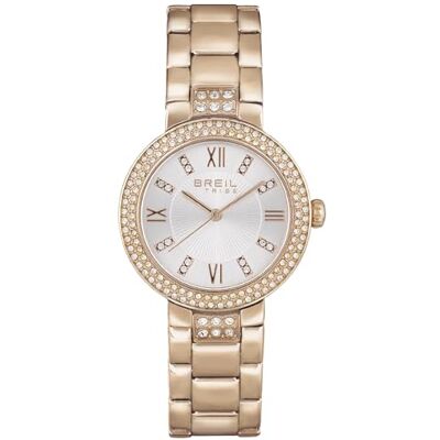 BREIL Reloj DE Mujer Dance Floor Esfera Plata Movimiento Silver Solo 3 CUARZOS LANCHE y Pulsera DE Acero Color Rosa BREIL Reloj DE Mujer Dance Floor Esfera Plata Movimiento Silver Solo 3 CUARZOS LANCHE y Pulsera DE Acero Color Rosa