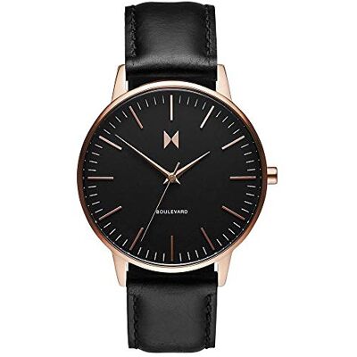 MVMT Reloj Analógico de Cuarzo para Mujer Colleción Boulevard con Correa en Piel o Acero Inoxidable, Black MVMT Reloj Analógico de Cuarzo para Mujer Colleción Boulevard con Correa en Piel o Acero Inoxidable, Black