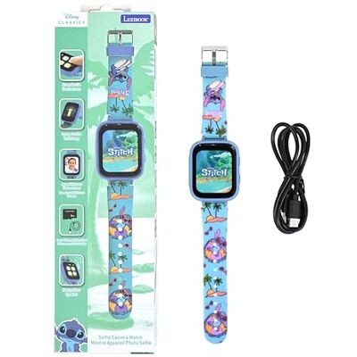 LEXIBOOK , Disney Stitch, Reloj con Cámara, LEXIBOOK , Disney Stitch, Reloj con Cámara,