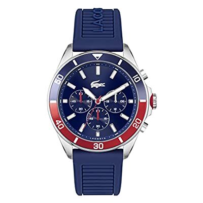 Lacoste Reloj Cronógrafo de Cuarzo para Hombre Colección TIEBREAKER con Correa de Silicona Azul Lacoste Reloj Cronógrafo de Cuarzo para Hombre Colección TIEBREAKER con Correa de Silicona Azul