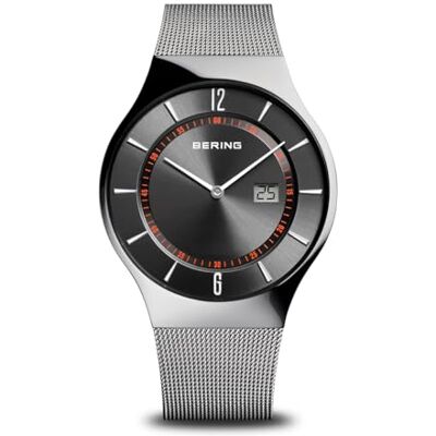 BERING 34440-708 Reloj Solar para Hombre con Caja de Acero Inoxidable Plateado de 41 mm y Esfera Azul, Brazalete y Detalles de Acero Inoxidable y Resistencia al Agua de 5 ATM BERING 34440-708 Reloj Solar para Hombre con Caja de Acero Inoxidable Plateado de 41 mm y Esfera Azul, Brazalete y Detalles de Acero Inoxidable y Resistencia al Agua de 5 ATM