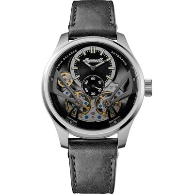 Ingersoll Reloj automático The Naismith para Hombre de 46mm con Esfera Negra y Correa de Piel Negra Ingersoll Reloj automático The Naismith para Hombre de 46mm con Esfera Negra y Correa de Piel Negra