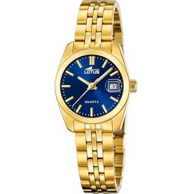 Lotus Reloj Mujer Analógico de Acero Inoxidable 316l Dorado Movimiento de Cuarzo Cristal Mineral de Alta Resistencia Resistente al Agua 5 ATM Calendario 18993/5 Old Money Lotus Reloj Mujer Analógico de Acero Inoxidable 316l Dorado Movimiento de Cuarzo Cristal Mineral de Alta Resistencia Resistente al Agua 5 ATM Calendario 18993/5 Old Money