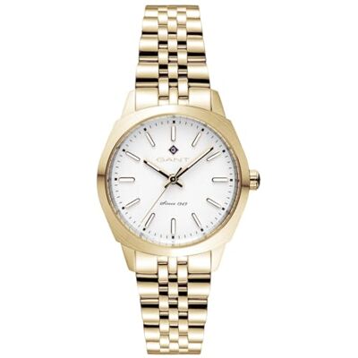 GANT Reloj de Mujer Lauderdale , Acero Inoxidable, Esfera Blanca, Cuarzo, 32 mm GANT Reloj de Mujer Lauderdale , Acero Inoxidable, Esfera Blanca, Cuarzo, 32 mm