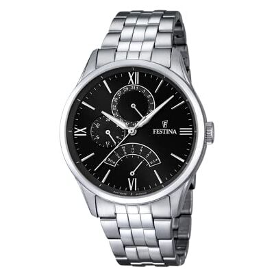 Festina Reloj Hombre Analógico de Acero Inoxidable 316l Plateado Festina Reloj Hombre Analógico de Acero Inoxidable 316l Plateado