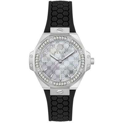 Philipp Plein Plein Royal Prestige Reloj analógico de Cuarzo para Mujer, Negro, Correa Philipp Plein Plein Royal Prestige Reloj analógico de Cuarzo para Mujer, Negro, Correa