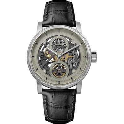 Ingersoll The Guy Reloj automático para Hombre de 44 mm con Esfera Gris y Correa de Cuero Negro Ingersoll The Guy Reloj automático para Hombre de 44 mm con Esfera Gris y Correa de Cuero Negro