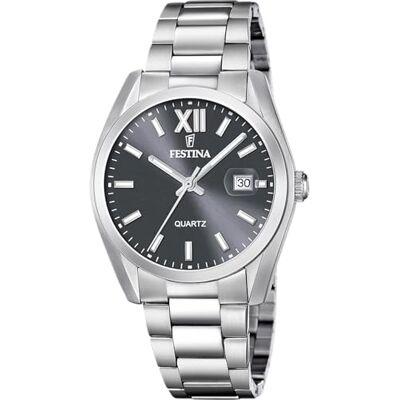 Festina Reloj Hombre Analógico de Acero Inoxidable 316l Plateado Movimiento de Cuarzo Calendario Cristal Mineral Resistente Resistente al Agua 5 ATM Elegante y Clásico F20707/3 Classics Festina Reloj Hombre Analógico de Acero Inoxidable 316l Plateado Movimiento de Cuarzo Calendario Cristal Mineral Resistente Resistente al Agua 5 ATM Elegante y Clásico F20707/3 Classics