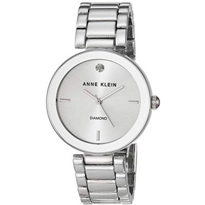 Anne Klein Reloj para Mujeres, Correa de Acero Inoxidable Color Plateado, Plata Anne Klein Reloj para Mujeres, Correa de Acero Inoxidable Color Plateado, Plata