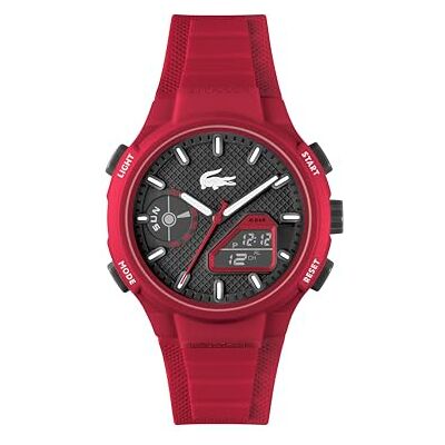 Lacoste Reloj de Cuarzo Multifuncional Analógico-Digital para hombre Colección LC33 Collection con Correa en silicona Lacoste Reloj de Cuarzo Multifuncional Analógico-Digital para hombre Colección LC33 Collection con Correa en silicona