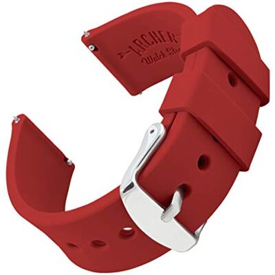Archer Watch Straps Correas de Reloj de Silicona Suave de Liberación Rápida Archer Watch Straps Correas de Reloj de Silicona Suave de Liberación Rápida