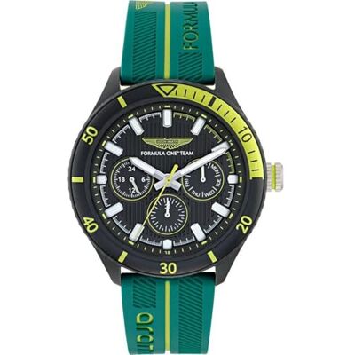 Aston Martin Racing Am Formula 1 MTFP1 Reloj analógico de Cuarzo para Hombre (Silicona), Verde Aston Martin Racing Am Formula 1 MTFP1 Reloj analógico de Cuarzo para Hombre (Silicona), Verde