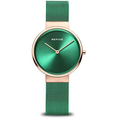 BERING 14531 Reloj de Cuarzo para Mujer con Caja de Acero Inoxidable de 31 mm y Esfera, Correa milanesa, Cristal de Zafiro y Resistencia al Agua de 5 ATM BERING 14531 Reloj de Cuarzo para Mujer con Caja de Acero Inoxidable de 31 mm y Esfera, Correa milanesa, Cristal de Zafiro y Resistencia al Agua de 5 ATM