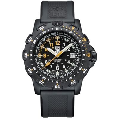 Luminox Recon Point Man Reloj Heritage para Hombre, Cuarzo, Caja de Acero Inoxidable de 45 mm, Correa de Caucho, Color Negro, Sumergible a 20 Bar, Fecha, manecillas Luminosas Luminox Recon Point Man Reloj Heritage para Hombre, Cuarzo, Caja de Acero Inoxidable de 45 mm, Correa de Caucho, Color Negro, Sumergible a 20 Bar, Fecha, manecillas Luminosas