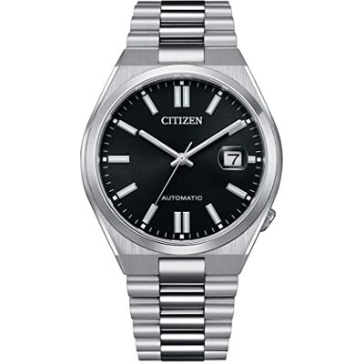 Citizen Reloj Analógico para Hombres de Japonés automático con Correa en Acero Inoxidable , Negro Citizen Reloj Analógico para Hombres de Japonés automático con Correa en Acero Inoxidable , Negro
