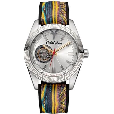 Carlo Colucci Reloj Analógico para Hombres de Cuarzo con Correa en Silicona Carlo Colucci Reloj Analógico para Hombres de Cuarzo con Correa en Silicona