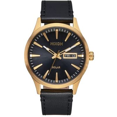 NIXON Sentry Solar Leather Reloj de Pulsera para hombres NIXON Sentry Solar Leather Reloj de Pulsera para hombres