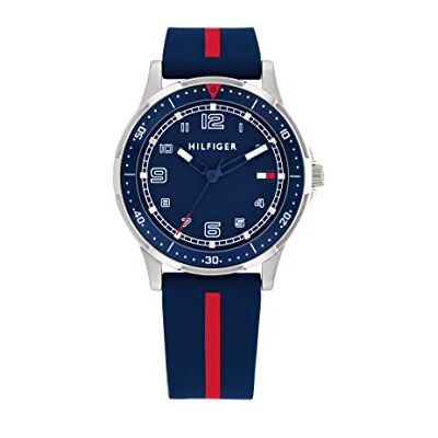 Tommy Hilfiger Reloj con Movimiento de Cuarzo de Tres Manecillas para Jóvenes con Correa de Silicona Azul Marina Tommy Hilfiger Reloj con Movimiento de Cuarzo de Tres Manecillas para Jóvenes con Correa de Silicona Azul Marina