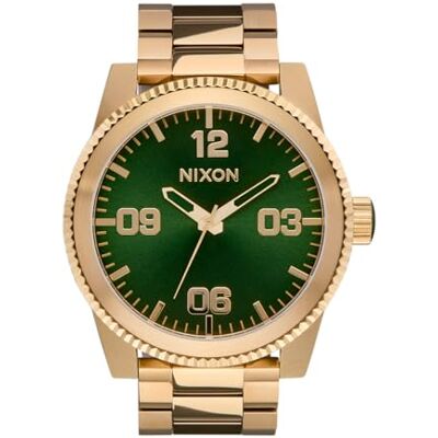 NIXON Corporal Reloj analógico de Cuarzo para Hombre, 48 mm, con Caja de Acero Inoxidable y Correa de Acero Inoxidable, Resistente al Agua 10 Bar, Color Plateado y Gris NIXON Corporal Reloj analógico de Cuarzo para Hombre, 48 mm, con Caja de Acero Inoxidable y Correa de Acero Inoxidable, Resistente al Agua 10 Bar, Color Plateado y Gris
