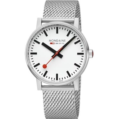 Mondaine Evo2 Reloj para Hombre Analógico de Cuarzo con Brazalete de Acero Inoxidable Mondaine Evo2 Reloj para Hombre Analógico de Cuarzo con Brazalete de Acero Inoxidable
