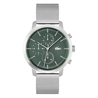 Lacoste Reloj Analógico de Cuarzo Multifunción para Hombre Colección Replay con Correa de Acero Inoxidable con Correa de Acero Inoxidable Lacoste Reloj Analógico de Cuarzo Multifunción para Hombre Colección Replay con Correa de Acero Inoxidable con Correa de Acero Inoxidable