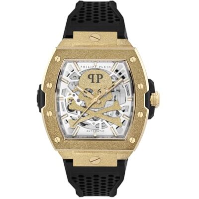 Philipp Plein Reloj analógico automático para Hombre 32031695, Negro, Einheitsgröße, Clásico Philipp Plein Reloj analógico automático para Hombre 32031695, Negro, Einheitsgröße, Clásico