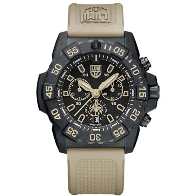 Luminox Reloj cronógrafo de Cuarzo Suizo para Hombre con Correa de Goma , Negro, Correa. Luminox Reloj cronógrafo de Cuarzo Suizo para Hombre con Correa de Goma , Negro, Correa.