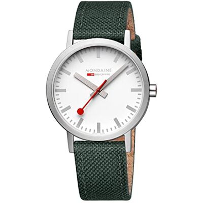 Mondaine Reloj de Cuarzo analógico Unisex con Correa Textil Mondaine Reloj de Cuarzo analógico Unisex con Correa Textil