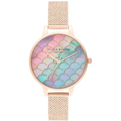 Olivia Burton Reloj Analógico de Cuarzo para Mujer Colección Under The Sea con Correa de Malla de Acero Inoxidable de Oro Rosa Olivia Burton Reloj Analógico de Cuarzo para Mujer Colección Under The Sea con Correa de Malla de Acero Inoxidable de Oro Rosa