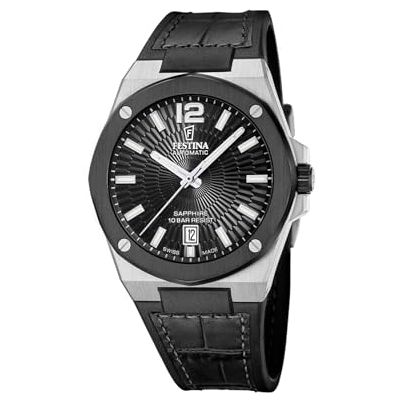 Festina Reloj automático Swiss Made para Hombre con Correa de Piel Festina Reloj automático Swiss Made para Hombre con Correa de Piel