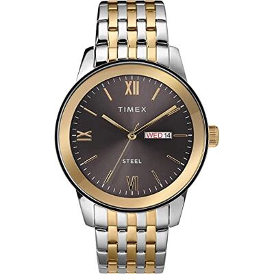 Timex Classics Reloj para Hombre de 41 mm, Pulsera de Acero Inoxidable Timex Classics Reloj para Hombre de 41 mm, Pulsera de Acero Inoxidable